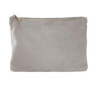 BagBase - Polyester Velvet Accessory Pouch - Large Moonstone, Accessory Bag and Office Organiser for Men and for Women - Car Keys Pouch - Wash Bag