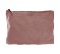 BagBase - Polyester Velvet Accessory Pouch - Large Rose Quartz, Accessory Bag and Office Organiser for Men and for Women - Car Keys Pouch - Wash Bag