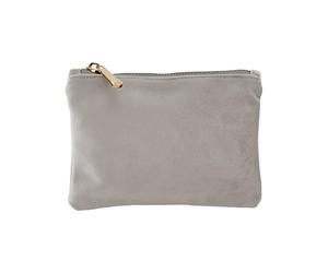 BagBase - Polyester Velvet Accessory Pouch - Small Moonstone, Accessory Bag and Office Organiser For Men And For Women - Car Keys Pouch - Wash bag