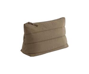 Bagbase Quilted Accessory Case - Earthy Green, Soft Quilted Fabric with Zippered Main Compartment, Recycled Materials, Hidden Zip Lining Access Made for Decoration, Multi-Purpose Pouch