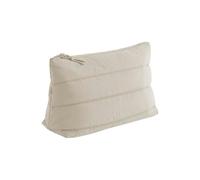 Bagbase Quilted Accessory Case - Natural Stone, Soft Quilted Fabric with Zippered Main Compartment, Recycled Materials, Hidden Zip Lining Access Made for Decoration, Multi-Purpose Pouch
