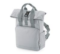 BagBase BG118S Recycled Mini Twin Handle Roll-Top Backpack - Black