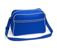 BagBase - Retro Shoulder Bag - Bright Royal/White