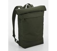 BagBase Roll-Top Backpack - Modern School & Travel Bag, Adjustable Straps
