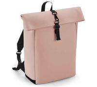 Roll Top Backpack Bagbase Light Pink One Size
