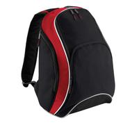 BagBase BG571BKCR Teamwear Backpack Black/Classic Red/White Bg571 - Black/Classic Red/White, M