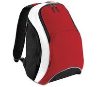 BagBase BG571CRBK Teamwear Backpack - Classic Red/Black/White, Medium