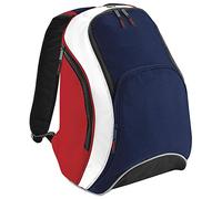 BagBase Teamwear Backpack, French Navy/Classic Red, One Size
