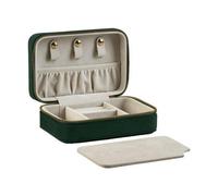 (One Size, Dark Emerald) Bagbase Travel Velvet Jewellery Box