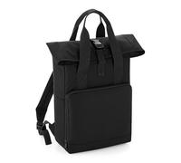 BagBase TWIN HANDLE ROLL TOP BACKPACK Men Women Rucksack School Travel Trend Bag