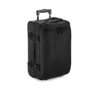 (One Size, Black) BagBase Unisex Escape Carry-On Wheelie Bag