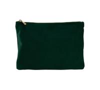 Bagbase Velvet Cosmetic Case 30cm x 20cm in Dark Emerald | Size: 30 cm x 20 cm Bagbase Dark Emerald 30 cm x 20 cm