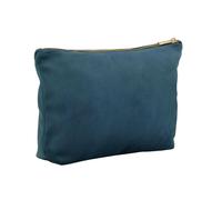 Bagbase Velvet Pouch in Blue Topaz | Size: Large