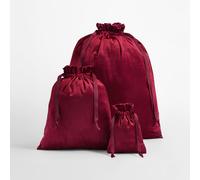 BagBase Velvet Recycled Gift Bag | 1 to 25 Litres Capacity | Ribbon Closure | 3 Colours | S-L