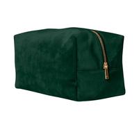 Bagbase Velvet Toiletry Bag in Dark Emerald | Size: Medium