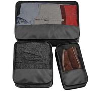 Bagbase Women's Escape Packing Cube Set (Pack of 3) in Black Bagbase Black One Size