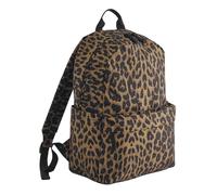 Bagbase Women's Leopard Print Backpack in Brown Bagbase Brown