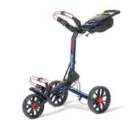 BAGBOY SLIMFOLD GOLF PUSH TROLLEY - NAVY / RED