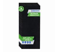 Bagean Activated Carbon Pre Filter 9.5" x 4.1" Compatible with Bionaire & Holmes AER1 Filter Replacement - Fits AER 1 HEPA Holmes Air Purifier Filters - Removes Odors and Freshen the Air (4-Pack)