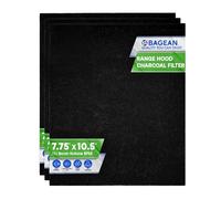 Bagean Range Hood Charcoal Filter 7.75” x 10.5” - Fits Broan and Nutone BP58 for 43000 Series Range Hoods - Carbon Stove Vent Fan Filters Removes Kitchen Odors (3)