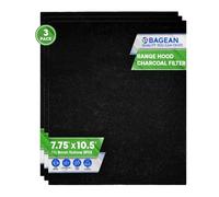 Bagean Range Hood Charcoal Filter 7.75” x 10.5” - Fits Broan and Nutone BP58 for 43000 Series Range Hoods - Carbon Stove Vent Fan Filters Removes Kitchen Odors (3)