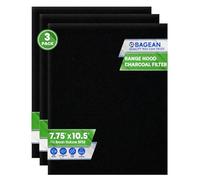 Bagean Range Hood Charcoal Filter 7.75” x 10.5” - Fits Broan and Nutone BP58 for 43000 Series Range Hoods - Carbon Stove Vent Fan Filters Removes Kitchen Odors (3)