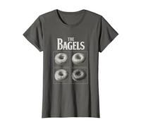 Bagel Lover Bakery Baked Goods Donut Bread Bagel Maker T-Shirt, Women, Asphalt Grey, Medium