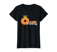 Bagel Princess Crown Baker Baking Bagels Dough Bagel Lover Value Graphic T-Shirt, Women, Black, L