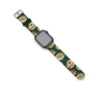 Bagel Sandwiches Silicone Watch Strap Compatible with IWatch Adjustable Sports Band Unisex 38mm/40mm