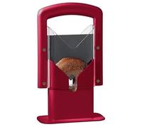 Bagel Slicer, Perfect for Bagels, Safe Grip, Safety Shield, Bagel Cutter Stainless Steel, Universal Slicer (Red)