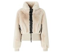 Bagels Bomber Jacket - female - PINKO - Faux Fur & Shearling Jackets - Beige - S - Jackets S