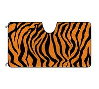 BAGEYOU Car Front Windshield Sunshade Zebra Skin Print UV Rays Reflector Sun Visor Protector Sun shade, Keep Vehicle Cool, 55" x 30"