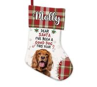 BAGEYOU Cocker Spaniel Dog Decor Christmas Stocking Dear Santa I've Been a Good Dog This Year Customized Hanging Stockings for Home Party Decor 14.4"
