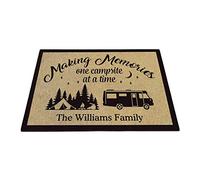 BAGEYOU Personalized Camping Doormat Making Memories One Campsite at a Time Campers Trailer Confire Tent Decor Floor Mat, 27.5" X 17.7", Style 4