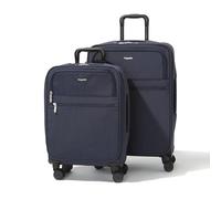 Baggallini Carry-on and Packing Case Bundle, FRENCH NAVY, 26 inches, 22 inches