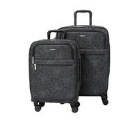 Baggallini Carry-on and Packing Case Bundle, MIDNIGHT BLOSSOM PRINT, 17.3 x 11 x 26 inches