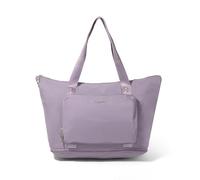 Baggallini Carryall Expandable Lightweight Travel Tote 22" Packable Folding Compact Nylon Washable Weekender w/Luggage Sleeve, Lilac, One Size, Carryall Expandable Lightweight Travel Tote 22" Packable