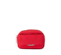 Baggallini Makeup Bag Pocket Bag for Women Lightweight Bag Travel Essential Makeup Organizer, Scarlet, Taille Unique