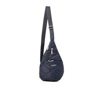 Baggallini Mini Crossbody Bag for Women, 12x7 Inch Crossbody Backpack with Adjustable Shoulder Strap, French Navy Blue Bedspread, Talla única, Mini Sling Sling Sling Backpack 12x7 with Adjustable