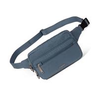 Baggallini Securtex Anti-theft Belt Bag 8.8"x5.5" Crossbody Fanny Pack for Women RFID Wallet Locking Zipper Travel Purse