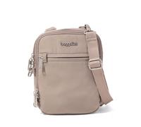 Baggallini Securtex Anti-Theft Mini Everything Crossbody Bag, 6.3"x8.25" RFID, Locking Zippers & Cut-Resistant Strap, Moonrock, One Size, Baggallini Securtex Anti-theft Mini Everything Crossbody Bag