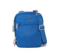 Baggallini Securtex Anti-Theft Mini Everything Crossbody Bag, 6.3"x8.25" RFID, Locking Zippers & Cut-Resistant Strap, Lapis, One Size, Baggallini Securtex Anti-theft Mini Everything Crossbody Bag, 6.3