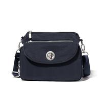 Baggallini Unisex-Adult Calais Crossbody Bags for Women 10x7 Lightweight Water-Resistant Travel Purse, RFID Protection & Interior Organization, French Navy, One Size