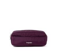 Baggallini Unisex's Long Pocket Cosmetic-Lightweight 7.8”x 3.1”x2.1 Bag-Travel Essentials Makeup Organizer, Mulberry, One Size