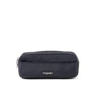Baggallini Unisex's Long Pocket Cosmetic-Lightweight 7.8”x 3.1”x2.1 Bag-Travel Essentials Makeup Organizer, French Navy, One Size