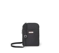 Baggallini Women Rfid-5x7.25" Lightweight Small Phone Wallet Bag-Nylon Travel Purse Take Two RFID Bryant Crossbody, Black Cheetah, One Size