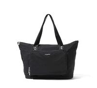 Baggallini Women's Carryall Expandable Packable Tote, Black, One Size