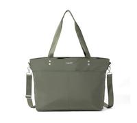 Baggallini Women's Carryall Laptop Tote-Medium 12x19 Inch Travel Crossbody Shoulder Bag, Thyme, One Size