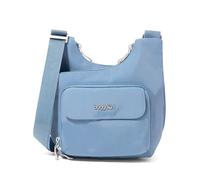 Baggallini Women's Criss Cross 10x11 Crossbody Lightweight Water-Resistant Nylon Travel Bag W/RFID & Quick Access Pockets, Cornflower, One Size