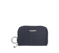 Baggallini Women's Deluxe Case-Lightweight 5.5"x3.3" RFID Protected Wallet Card Holder, French Navy, One Size